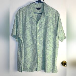 Daniel Cremieux Signature COLLECTION XL Fish Pattern Button Down Shirt
